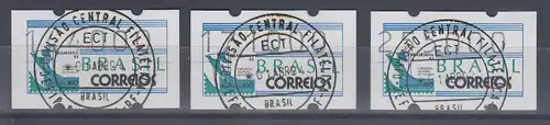 Brasilien ATM BRASILIANA'93 , Mi.-Nr. 5  Satz 144000-171000-255000  O