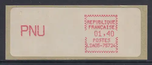 Frankreich ATM CGA-Alcatel LSA05-75724, Einzelwert PNU 01,40 **  xb