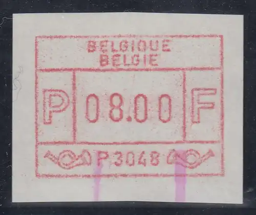 ATM Belgien ENDSTREIFEN-Rarität P3048 Endstück postfrisch   UNIKAT ? 