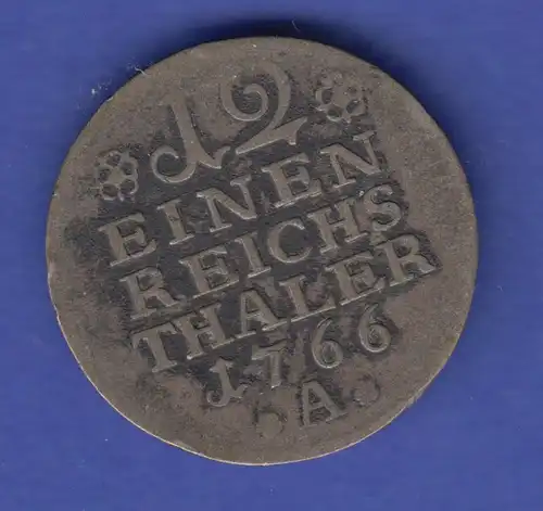 Königreich Preussen 1/12 Taler 1766 A 