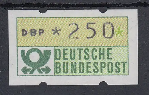 Deutschland ATM 1. Ausgabe mit gestauchtem Werteindruck  (Wiesbaden, 1983)