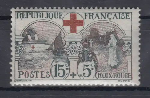 Frankreich 1918, Rotes Kreuz Mi.-Nr. 136 sauber ungebraucht
