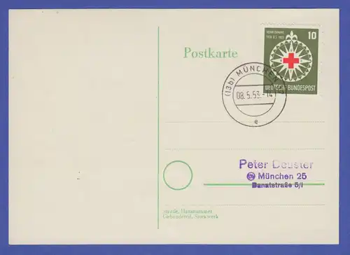 Bundesrepublik Mi-Nr. 164 auf FDC-Karte mit Tagesstempel München 37 