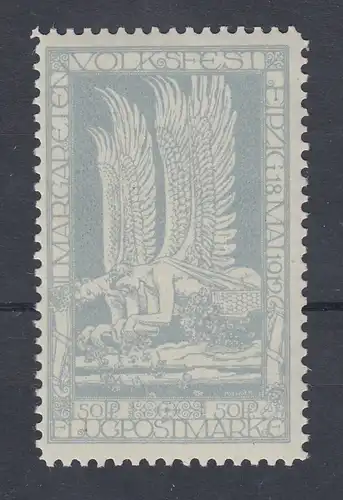 Dt. Reich Halbamtl. Flugmarke Margareten-Volksfest Leipzig Mi.-Nr. 4a **