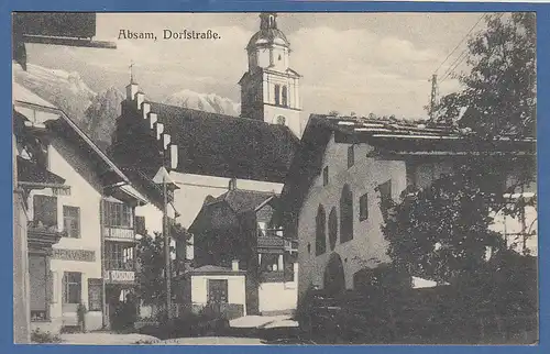 AK Absam bei Hall in Tirol, Dorfstrasse sw , gelaufen 1919