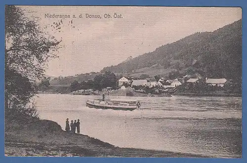 AK Österreich Niederanna an der Donau,  gelaufen 1910
