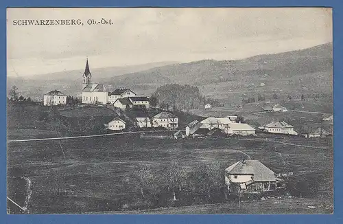 AK Österreich Schwarzenberg Ob.-Oest. gelaufen um 1910