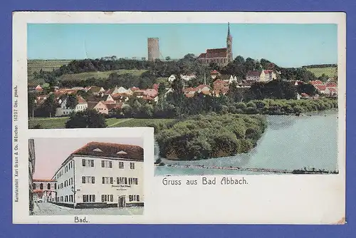 AK Gruss aus Bad Abbach, gelaufen 1906