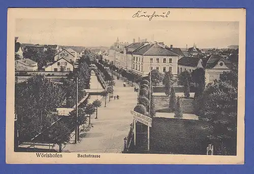 AK Bayern Bad Wörishofen Bachstraße, gel. 1913