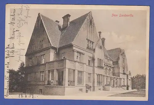 AK Österreich Bad Hall Neue Landesvilla, gel. 1917