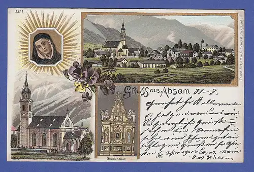 AK Österreich Gruß aus M. Absam bei Hall in Tirol , unbeschriftet