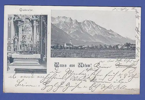 AK Österreich Gruß aus Absam, Gnadenaltar, gelaufen um 1910 