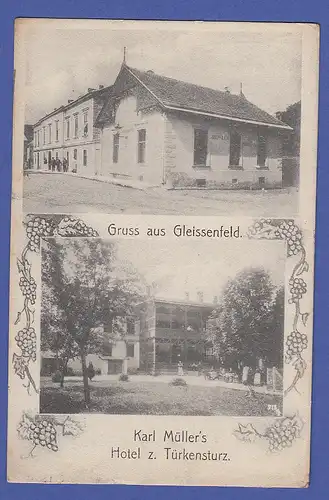 AK Österreich Gruß aus Gleissenfeld Karl Müllers Pension zum Türkensturz, 1912