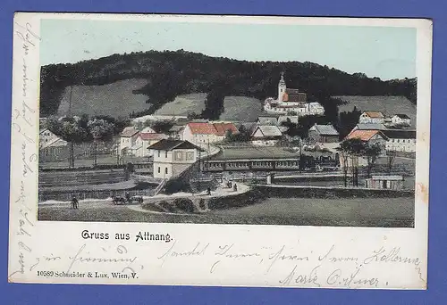 AK Österreich Gruß aus Attnang,  gel. 1904