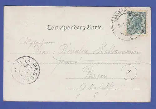 AK Österreich Gruß aus Attnang,  gel. 1904