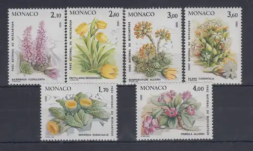 Monaco 1985 Satz Mi.-Nr. 1683-1688 ** Seltene Pflanzen