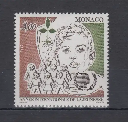 Monaco 1985  Mi.-Nr. 1699 ** Internationales Jahr der Jugend