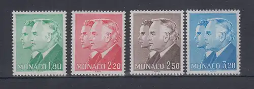 Monaco 1985  Mi.-Nr. 1700-1703 ** Freimarken Fürst Rainier III. und Prinz Albert