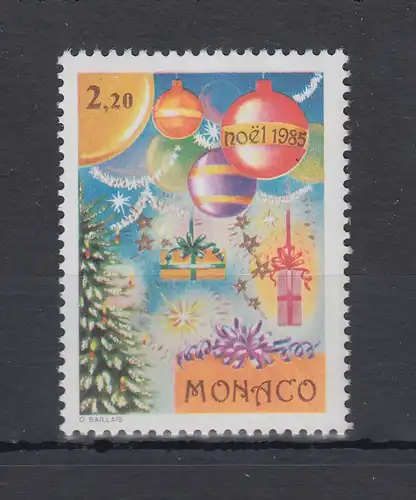 Monaco 1985  Mi.-Nr. 1721 ** Weihnachten 