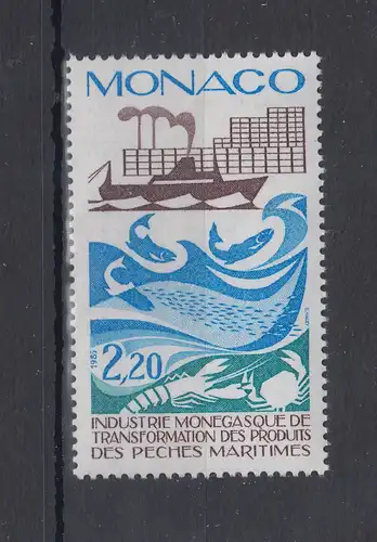 Monaco 1985  Mi.-Nr. 1720 ** Fischrerei-Industrie