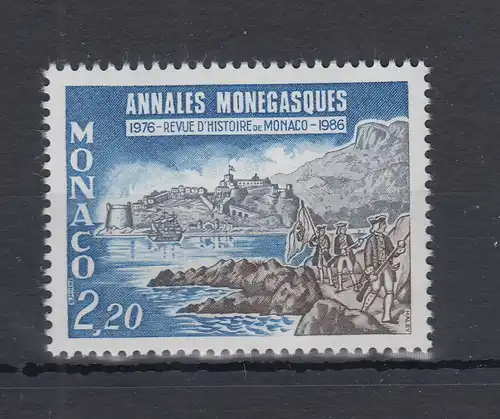 Monaco 1986  Mi.-Nr. 1745 ** Historische Ansicht von Monaco