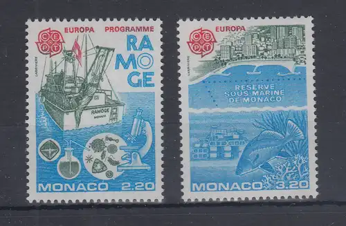 Monaco 1986  Mi.-Nr. 1746-1747 ** Europa-CEPT Natur- und Umweltschutz