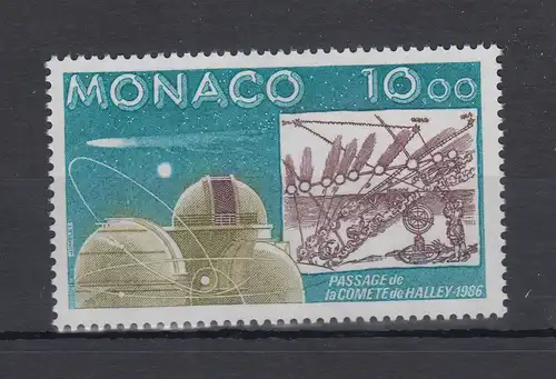 Monaco 1986  Mi.-Nr. 1761 ** Weltraum Halleyscher Komet