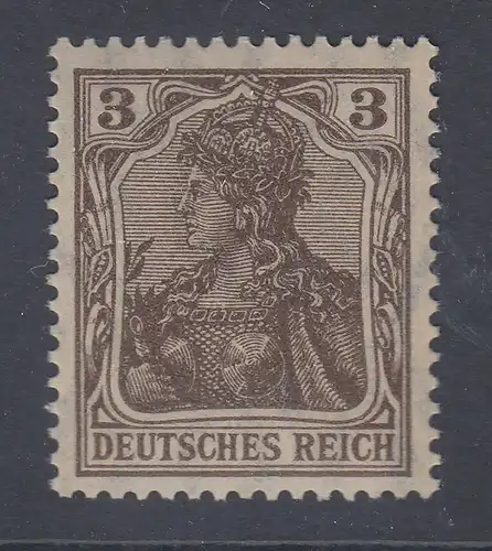 Dt. Reich Germania Kriegsdruck Mi.-Nr. 84 II b gute Farbe ** geprüft Jäschke BPP