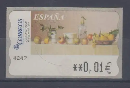Spanien ATM Gemälde Komposition, Wert in € 5-stellig schmal , Mi.-Nr. 146.3