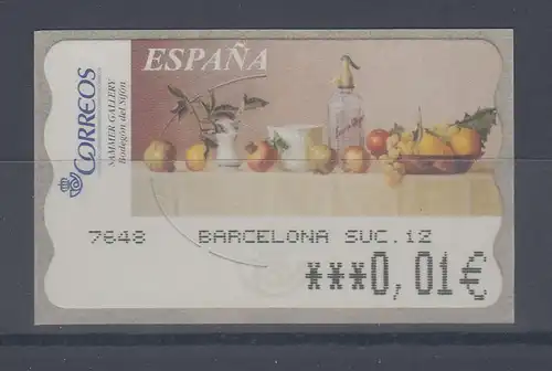 Spanien ATM Gemälde Komposition, Wert in € 6-stellig schmal , Mi.-Nr. 146.6