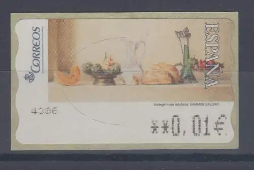 Spanien ATM Gemälde Komposition, Wert in € 5-stellig schmal , Mi.-Nr. 151.3