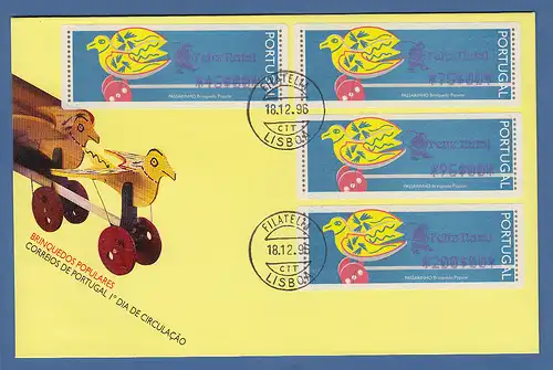 Portugal Monétel ATM Passarinho SMD FELIZ NATAL offiz. FDC mit Satz 45-75-95-200