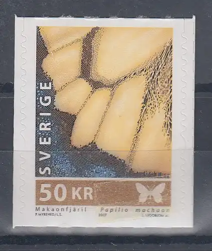 Schweden 2007 Schmetterling Echter Schwalbenschwanz 50Kr.,  Mi-Nr. 2595 ** 