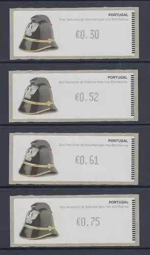 Portugal ATM Feuerwehr 2008 Druck Monetel Mi.-Nr 63 , Satz 30-52-61-75 **