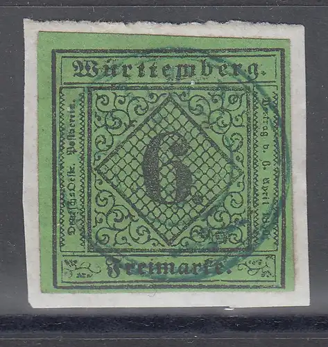 Altdeutschland Württemberg Mi.-Nr. 3 gestempelt