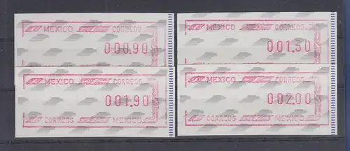 Mexiko 1994 Frama-ATM Mi.-Nr. 6 Satz 4 Werte 90-130-190-200 **