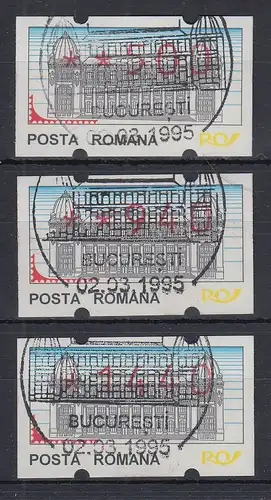 Rumänien 3 ATM 500,940,1440 mit ET-Sonder-O 