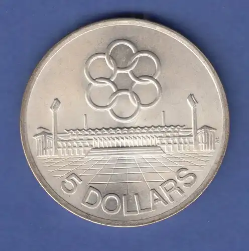 Singapur 1973 Silbermünze 5 Dollars Sevent Seap Games Nationalstadion  st