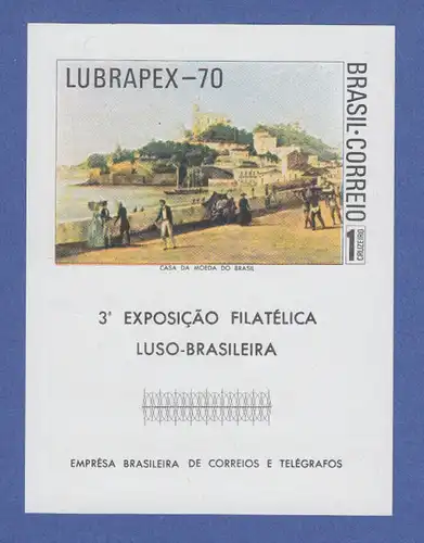 Brasilien 1970 Block 27 ** LUBRAPEX-70  /  Brasil RHM Bloco B-29