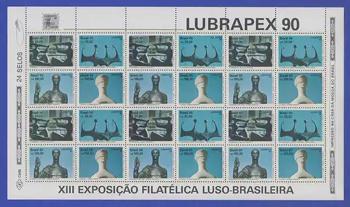 Brasilien 1990 LUBRAPEX'90 Brasilia Mi.-Nr. 2377-80y ** Brasil RHM C-1698-1701