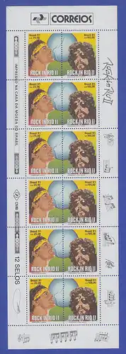 Brasilien 1991 Rock in Rio Mi.-Nr. 2396-97 Bogen **  Brasil RHM C-1719-1720 