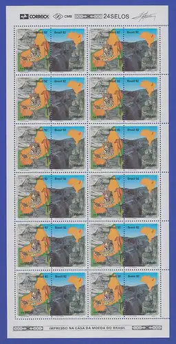 Brasilien 1992 Serra de Capivara Mi.-Nr. 2489-90 Bogen ** Brasil RHM C-1811-1812