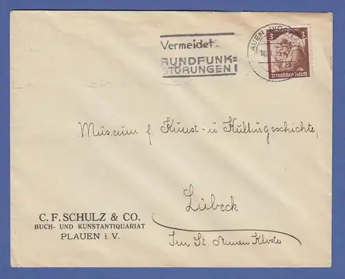 Dt. Reich Saarabstimmung 3 Pfg-Wert Mi.-Nr. 565 auf portoger. FDC 16.1.35