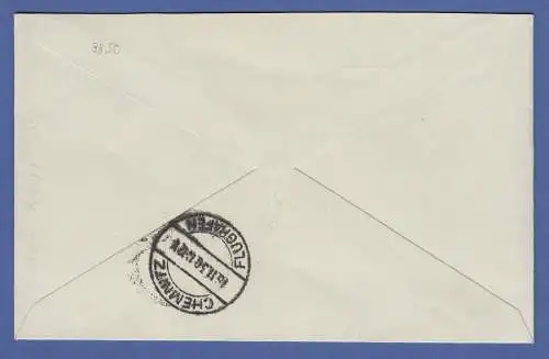 Dt. Reich Zeppelin LZ 127 Sachsenfahrt Brief nach Chemnitz mit EF Mi.-Nr. 438