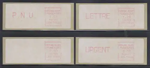 Frankreich Crouzet ATM  LS08 75628 Satz 4 Werte aus 3. Tarif  **   