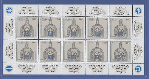 Zehnerbogen  ** 1995  Mi.-Nr. 1787  300. Geburtstag von Johann Conrad Schlaun