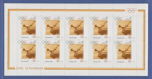 Zehnerbogen Satz  ** 1996  Mi.-Nr. 1861-1864 Sporthilfe Olympische Spiele