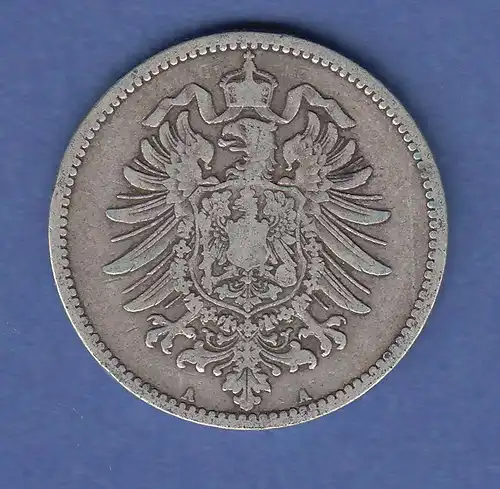 Deutsches Kaiserreich Silber-Kursmünze 1 Mark A 1883