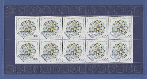 Zehnerbogen ** 1997 Mi.-Nr. 1911 Idar- Oberstein Edelsteinregion