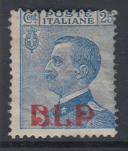 Italien B.L.P. Kartenbrief-Marke 25 C. Type I Mi.-Nr. B 90 Ia ungebraucht *